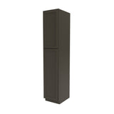RTA - Elegant Smoky Grey - Single Door Utility Cabinet | 18"W x 90"H x 24"D