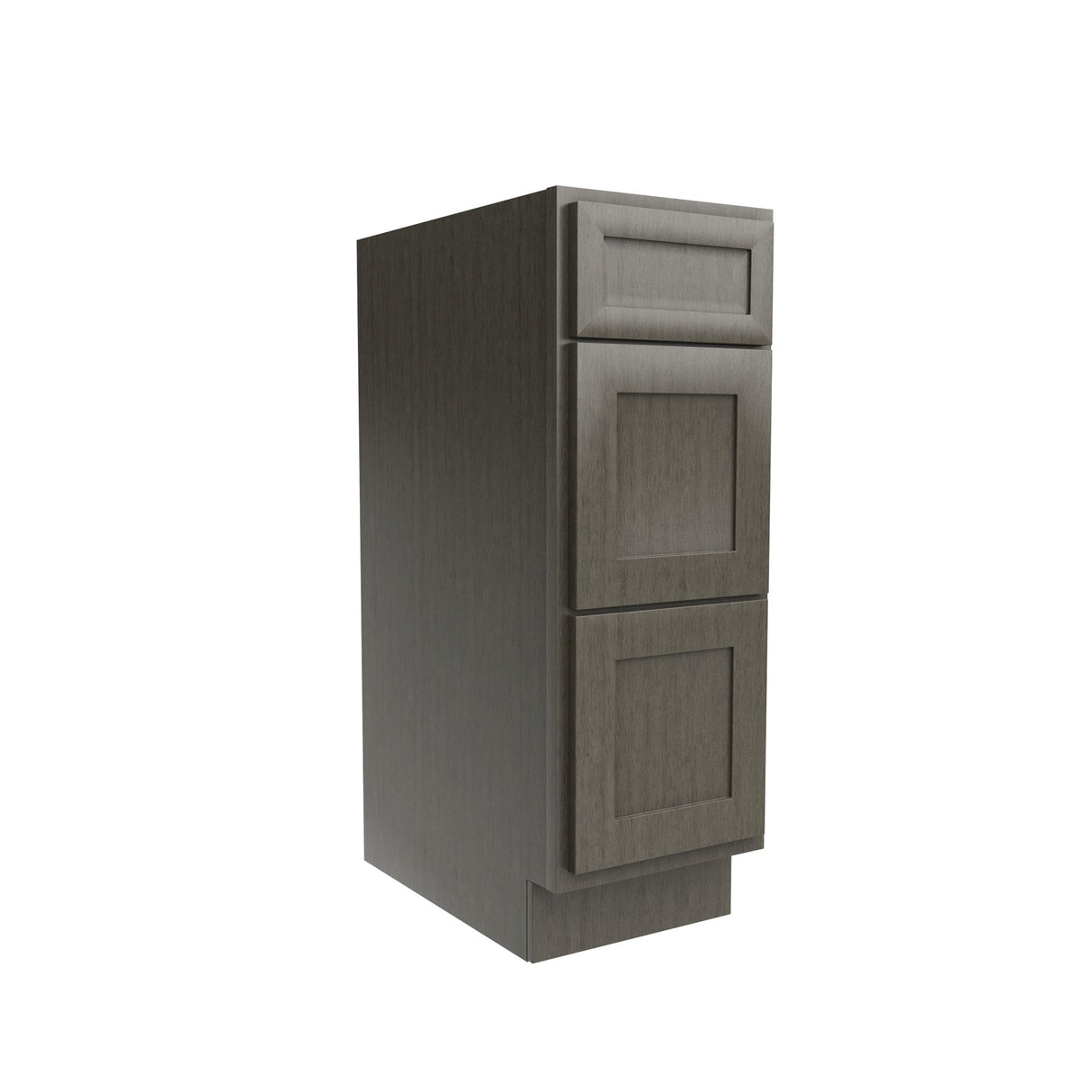 RTA - Elegant Smoky Grey - Vanity Drawer Base Cabinet | 12"W x 34.5"H x 21"D