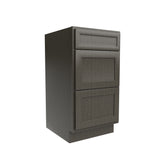 RTA - Elegant Smoky Grey - Vanity Drawer Base Cabinet | 18"W x 34.5"H x 21"D