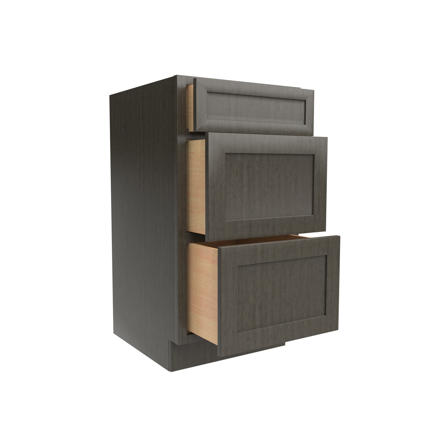 RTA - Elegant Smoky Grey - Vanity Drawer Base Cabinet | 18"W x 34.5"H x 21"D