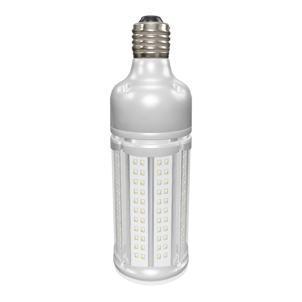 LEDmyplace 100W LED Corn Bulb - Silver Finish, E39 Base 120-277V - 5700K, Dimmable, Damp Location UL Listed