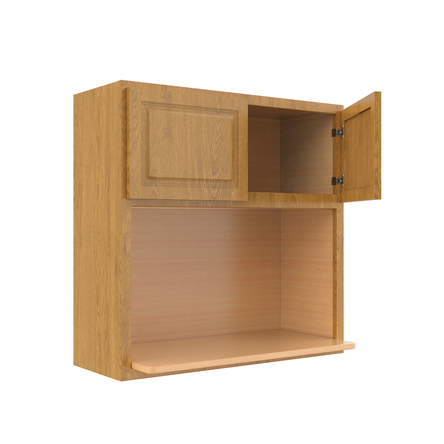 Country Oak 30"W x 30"H Microwave Wall Cabinet