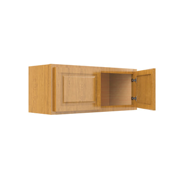 RTA - Country Oak - Double Door Wall Cabinet | 30"W x 12"H x 12"D