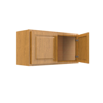 Country Oak 30"W x 15"H x 12"D Wall Cabinet