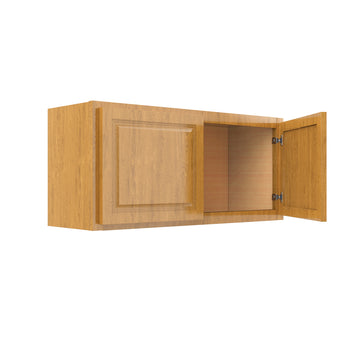 Country Oak 36"W x 15"H x 12"D Wall Cabinet