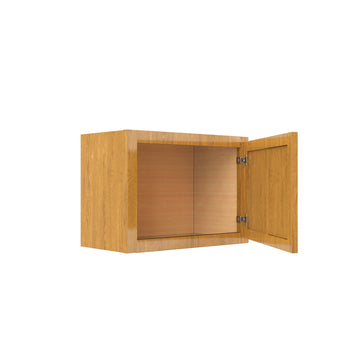RTA - Country Oak - Single Door Wall Cabinet | 21"W x 18"H x 12"D