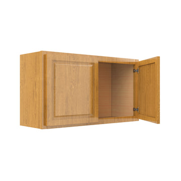 Country Oak 33"W x 18"H x 12"D Wall Cabinet
