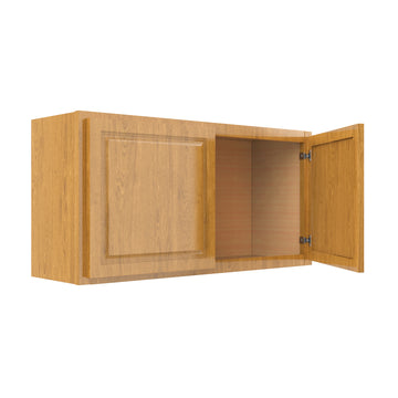 Country Oak 36"W x 18"H x 12"D Wall Cabinet