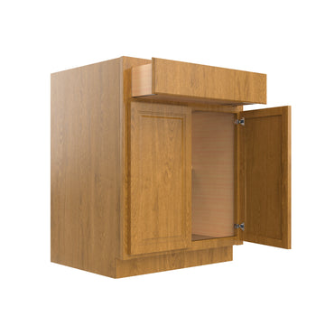RTA - Country Oak - Double Door Base Cabinet | 27