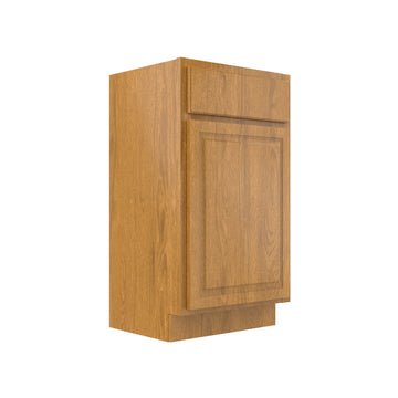 RTA - Country Oak - Single Door Vanity Cabinet | 18"W x 32.5"H x 16"D