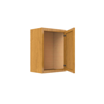 RTA - Country Oak - Single Door Wall Cabinet  | 18"W x 24"H x 12"D