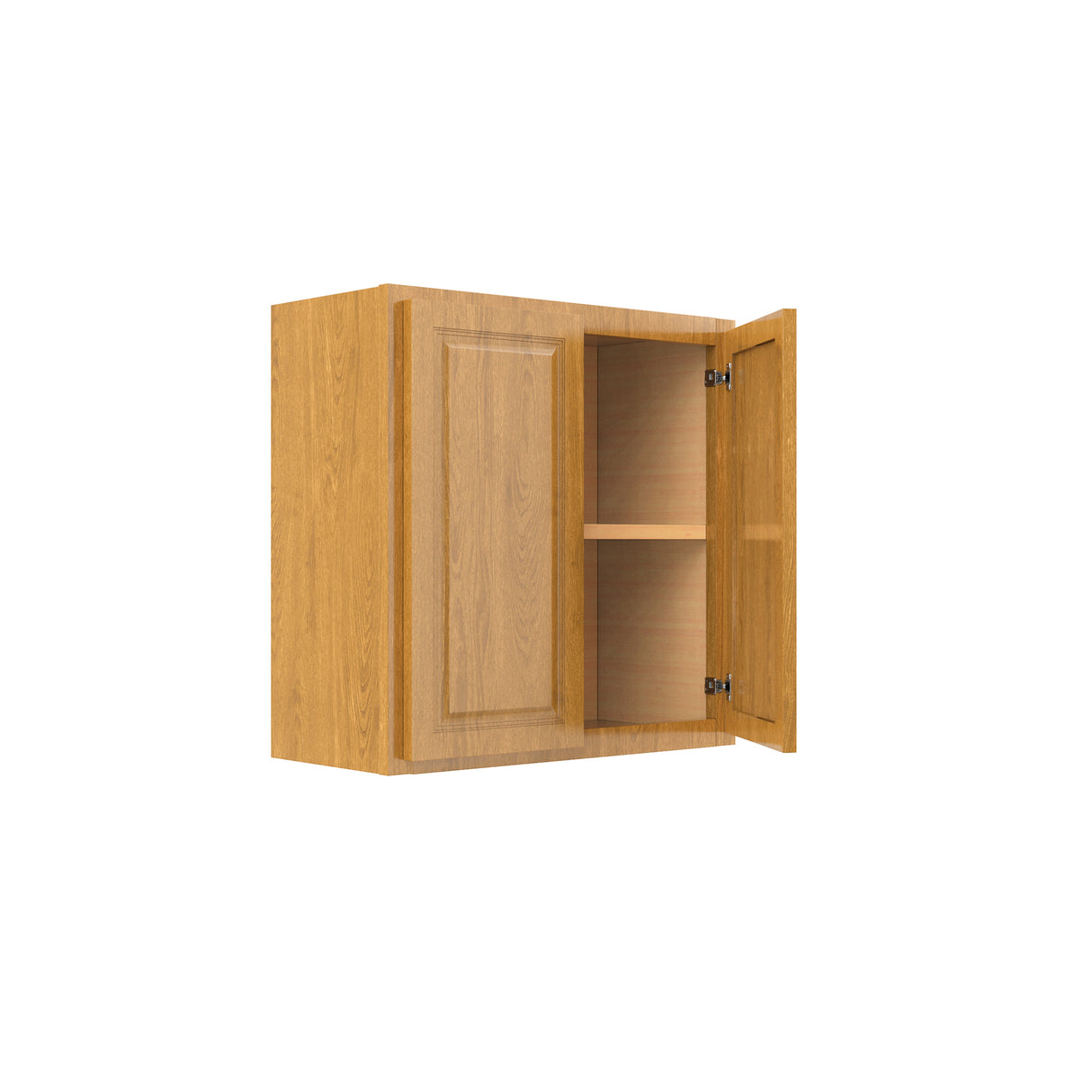 RTA - Country Oak - Double Door Wall Cabinet | 24"W x 24"H x 12"D