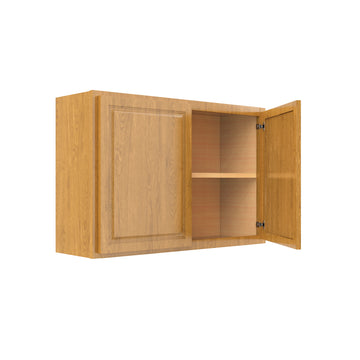 Country Oak 36"W x 24"H x 12"D Wall Cabinet