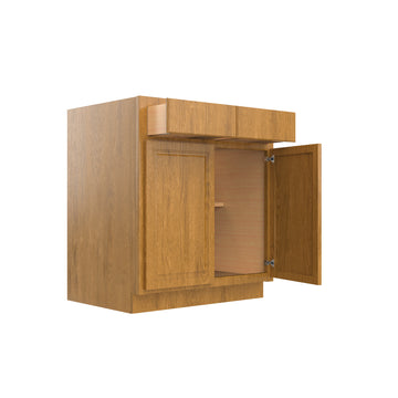 RTA - Country Oak - Double Door Base Cabinet | 30