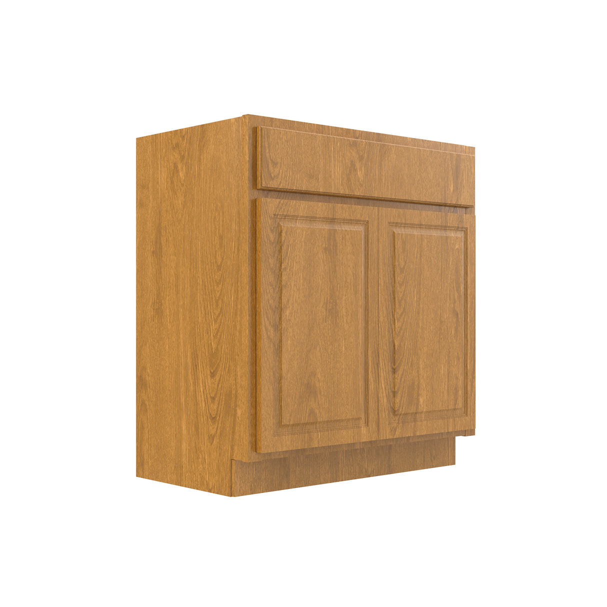 RTA - Country Oak - Double Door Vanity Cabinet | 30"W x 32.5"H x 18"D
