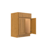 RTA - Country Oak - Double Door Vanity Cabinet | 24"W x 32.5"H x 18"D