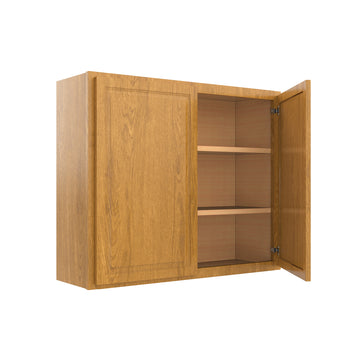 Country Oak 36"W x 30"H Wall Cabinet