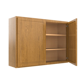 Country Oak 42"W x 30"H Wall Cabinet