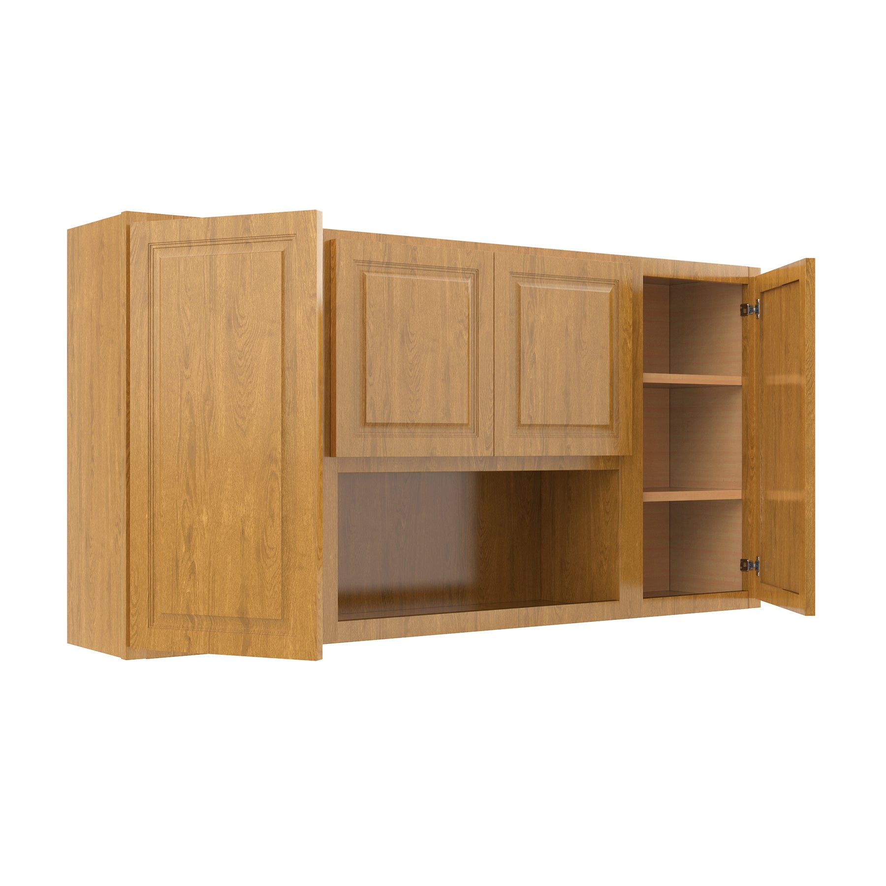 Country Oak 60"W x 30"H Wall Cabinet