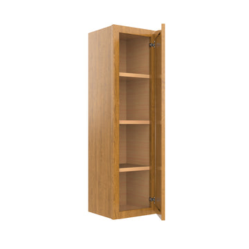 RTA - Country Oak - Single Door Wall Cabinet | 12"W x 42"H x 12"D