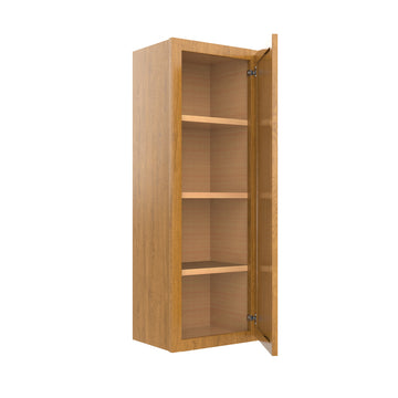 RTA - Country Oak - Single Door Wall Cabinet | 15"W x 42"H x 12"D