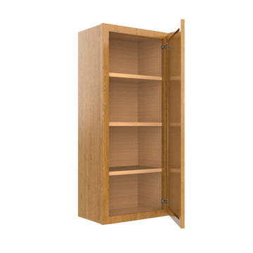 RTA - Country Oak - Single Door Wall Cabinet | 18"W x 42"H x 12"D