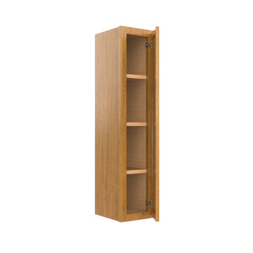 RTA - Country Oak - Single Door Wall Cabinet | 9"W x 42"H x 12"D