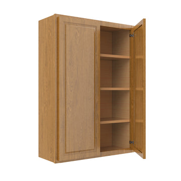 Country Oak 30"W x 42"H Wall Cabinet