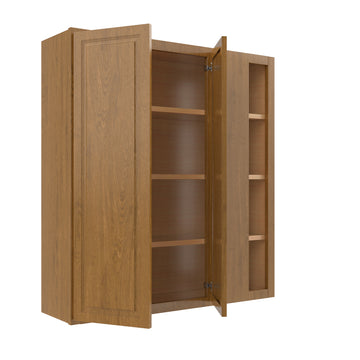 Country Oak 39"W x 42"H Blind Wall Cabinet