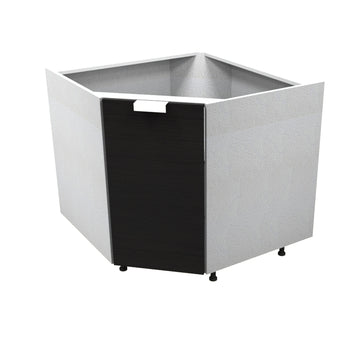 RTA - Dark Wood - Corner Sink Base Cabinets | 36"W x 34.5"H x 24"D