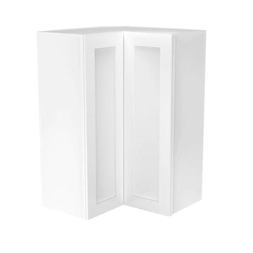 Wall Diagonal Corner Cabinet - 24W x 36H x 12D - Aria White Shaker - RTA
