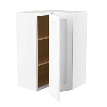 Wall Diagonal Corner Cabinet - 24W x 36H x 12D - Aria White Shaker