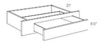 RTA - Fashion White - Desk Drawer | 30"W x 4.5"H x 21"D