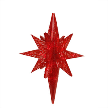 19" LED Lighted Red Twinkling 3D Bethlehem Star Hanging Christmas Decoration