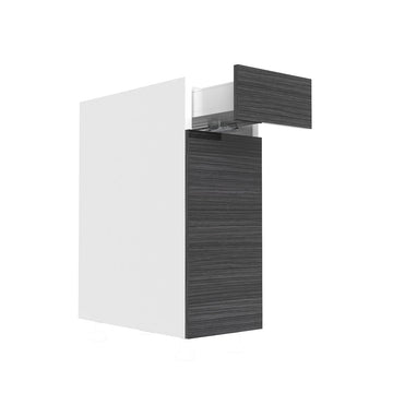 RTA - Dark Wood - Single Door Base Cabinets | 12"W x 30"H x 23.8"D