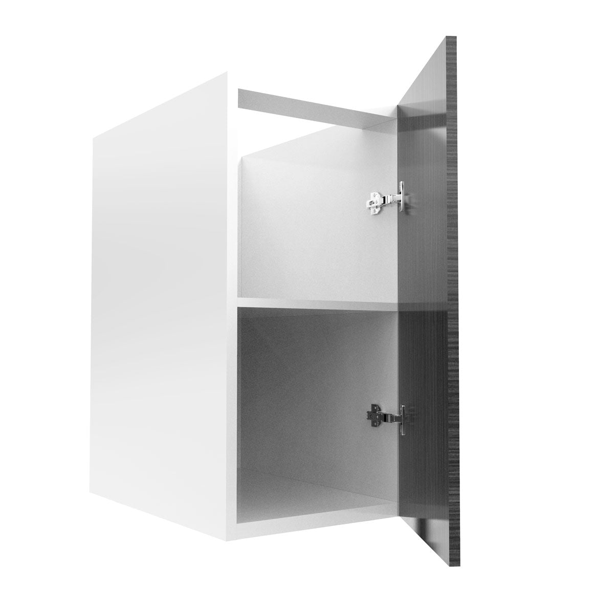 RTA - Dark Wood - Vanity Base Full Single Door Cabinet | 15"W x 34.5"H x 21"D