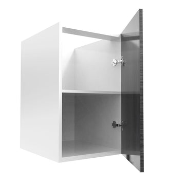 RTA - Dark Wood - Floating Vanity Base Cabinet | 18"W x 34.5"H x 21"D