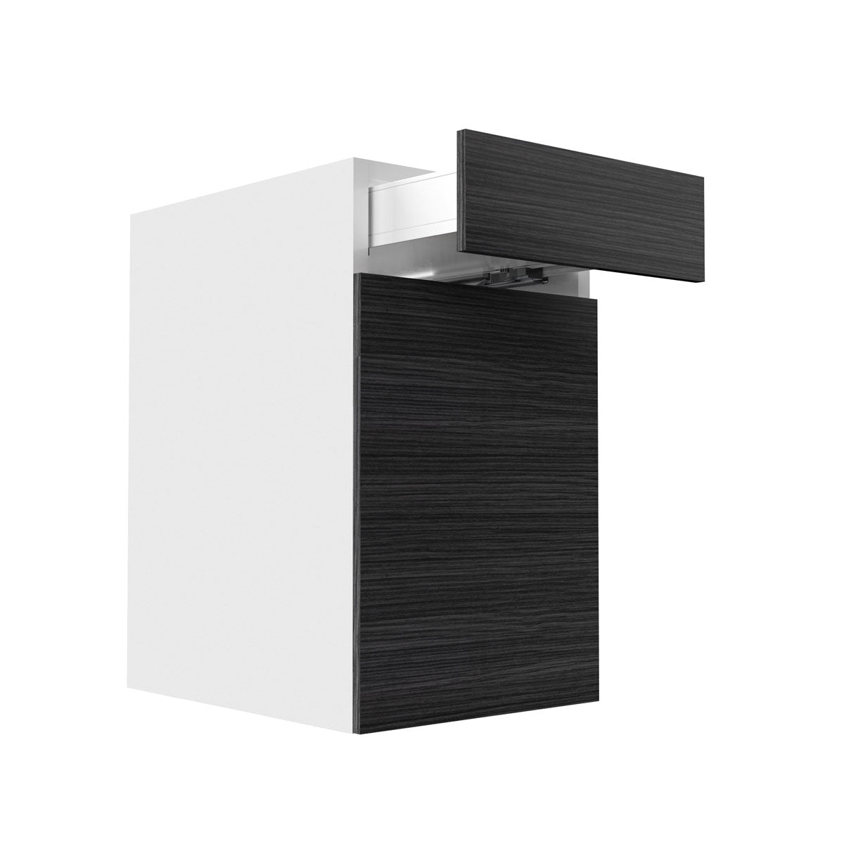 RTA - Dark Wood - Single Door Base Cabinets | 18"W x 34.5"H x 24"D