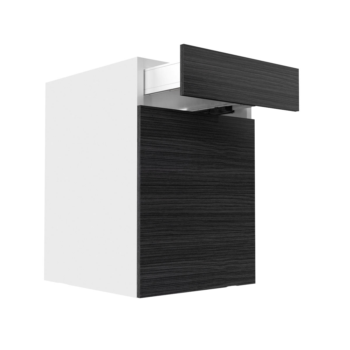 RTA - Dark Wood - Single Door Base Cabinets | 24"W x 34.5"H x 24"D