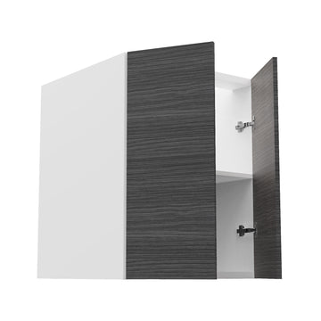 RTA - Dark Wood - Full Height Double Door Base Cabinets | 24"W x 34.5"H x 24"D