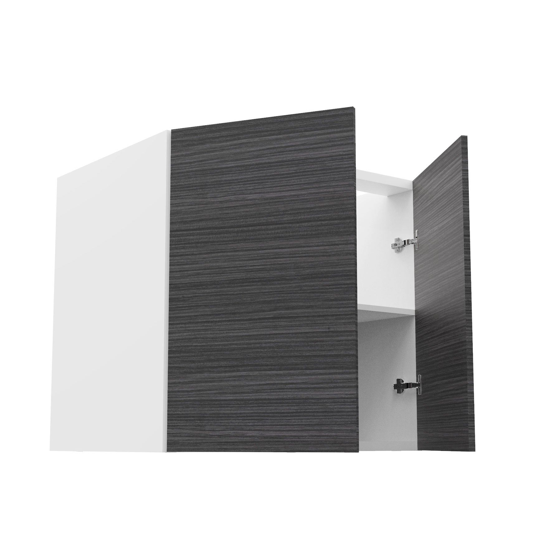 RTA - Dark Wood - Full Height Double Door Base Cabinets | 33"W x 34.5"H x 24"D