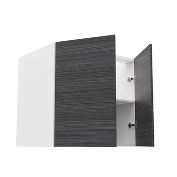 RTA - Dark Wood - Full Height Double Door Base Cabinets | 33"W x 30"H x 23.8"D