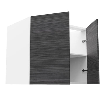 RTA - Dark Wood - Vanity Base Full Double Door Cabinet | 36"W x 34.5"H x 21"D