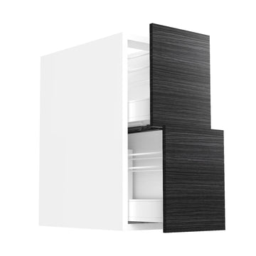 RTA - Dark Wood - Two Drawer Base Cabinets | 12