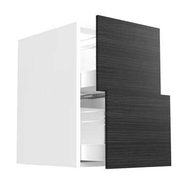 RTA - Dark Wood - Two Drawer Base Cabinets | 18