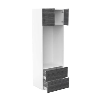 RTA - Dark Wood - Micro-Oven Tall Cabinet | 30"W x 90"H x 23.8"D