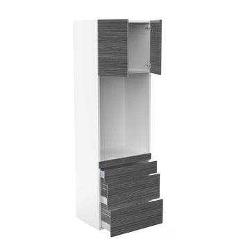 RTA - Dark Wood - Single Oven Tall Cabinets | 30