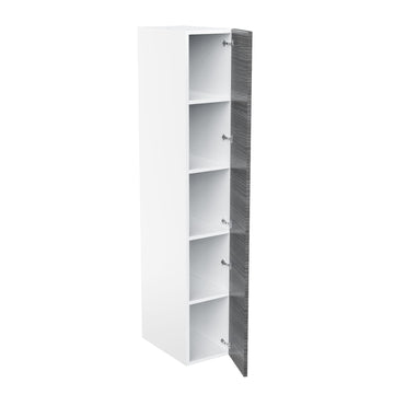 RTA - Dark Wood - Single Door Tall Cabinets | 15"W x 90"H x 23.8"D