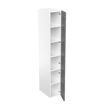 RTA - Dark Wood - Single Door Tall Cabinets | 15"W x 96"H x 23.8"D