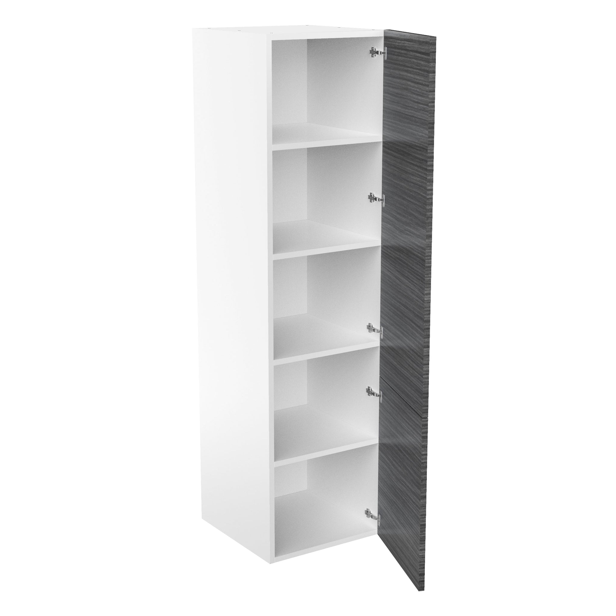 RTA - Dark Wood - Single Door Tall Cabinets | 24"W x 90"H x 24"D